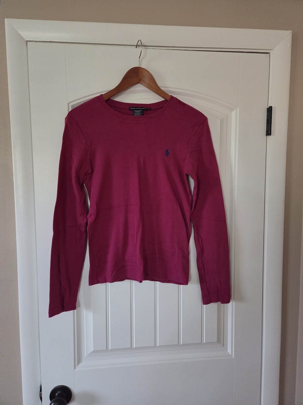 Polo by Ralph Lauren Women's Bright Magenta Crewneck Knit